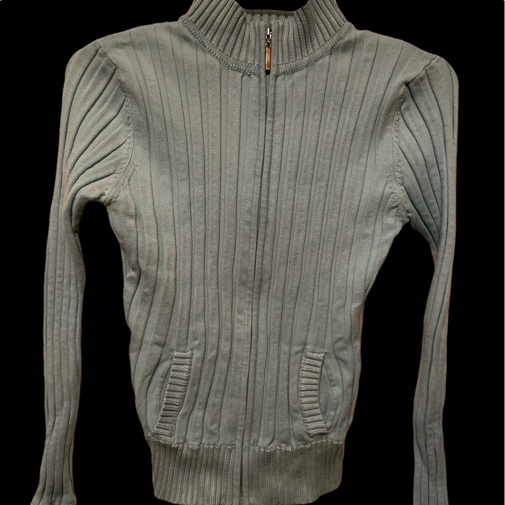 No Boundaries Baby Blue Fitted Sweater